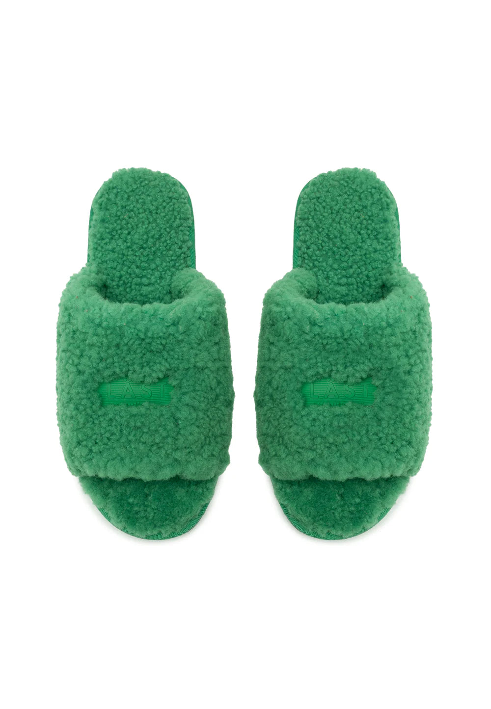 FUR SLIPPER GREEN