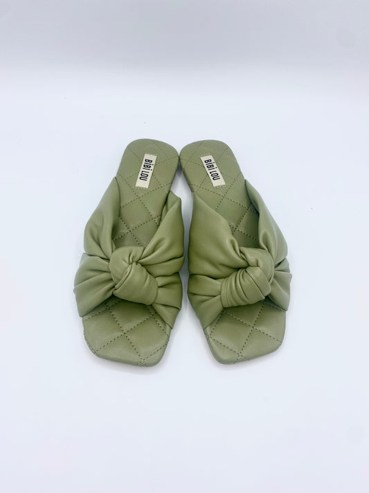 FLAT KNOT SANDAL OLIVE