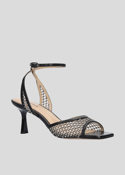 GRACE HIGH SANDAL SPARKLE BLACK