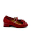 MISTY WRINKLED PATENT BALLERINA RED