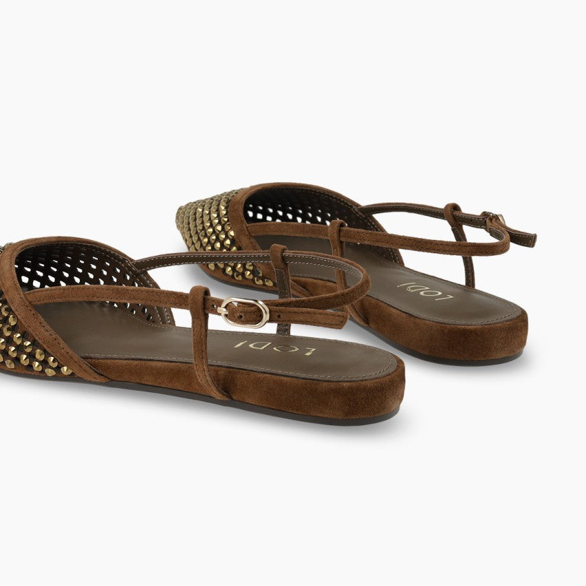 HERCULES BALLET FLATS BROWN