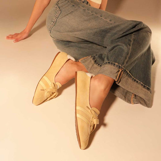 SPORTY BALLET FLATS YELLOW