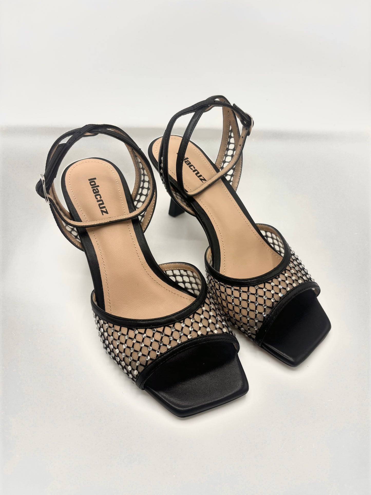 GRACE HIGH SANDAL SPARKLE BLACK