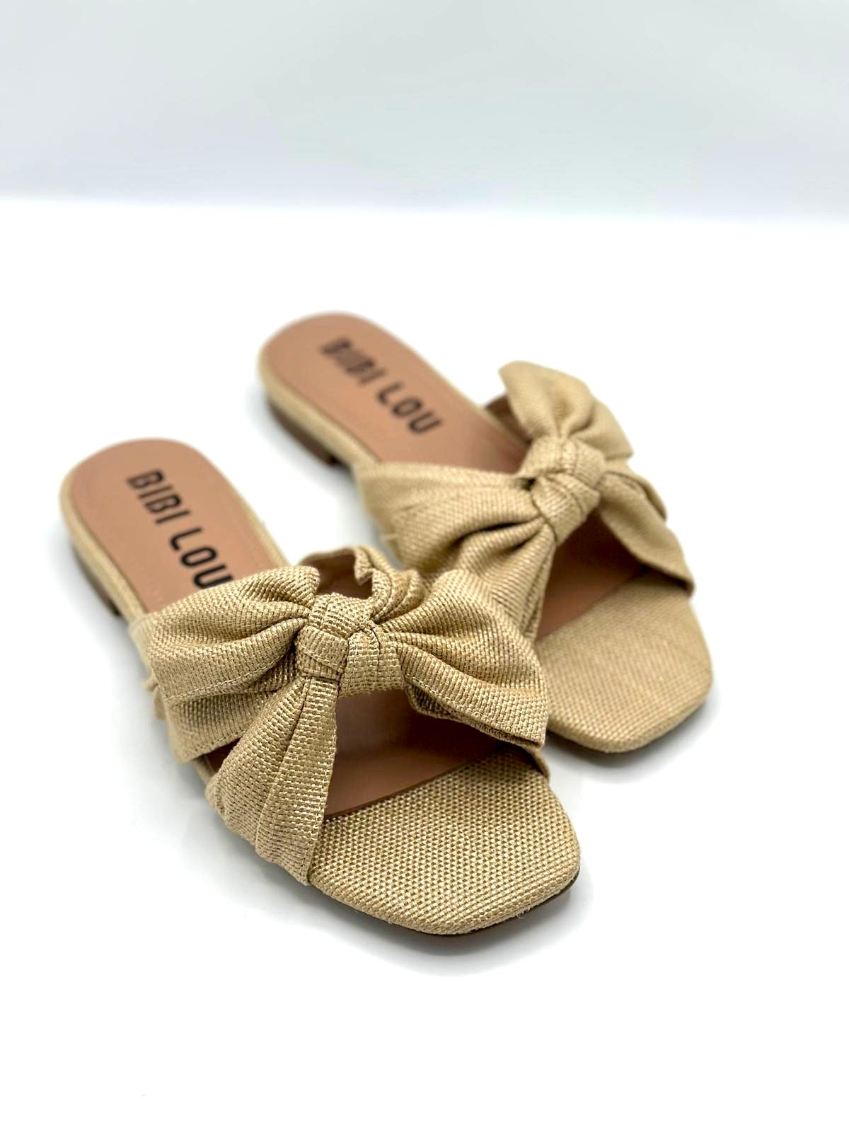 KARSIE FLAT SANDALS NATURAL
