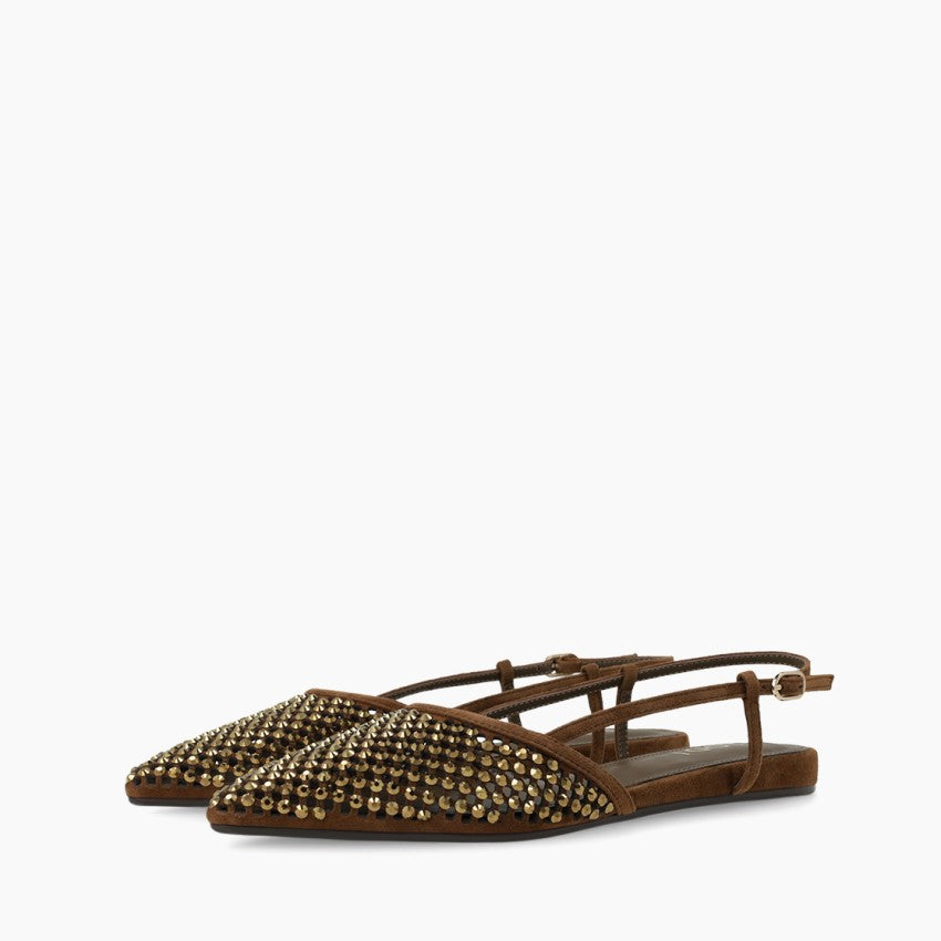 HERCULES BALLET FLATS BROWN
