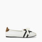 SPORTY BALLET FLATS WHITE LEO