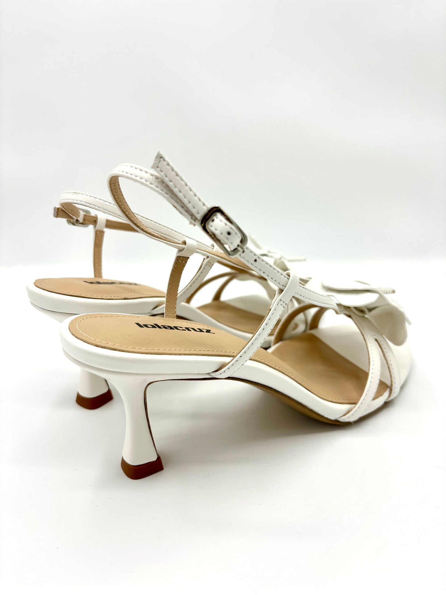 TULIPA HEEL SANDAL WHITE