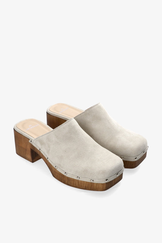 CPH793 Edgy Clog Suede Off White