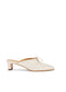 AMAR CREAM LEATHER MULES