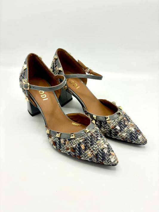 MALINE TWEED PUMP LIGHT GREY