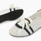 SPORTY BALLET FLATS WHITE LEO
