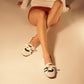 SPORTY BALLET FLATS WHITE LEO