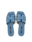 HOLLY FLAT SANDALS CELESTE