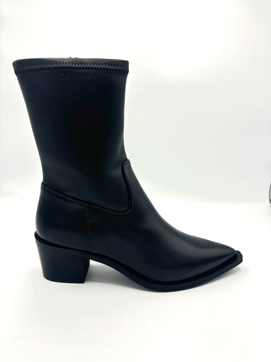 CK COWBOY BOOT STRETCH BLACK