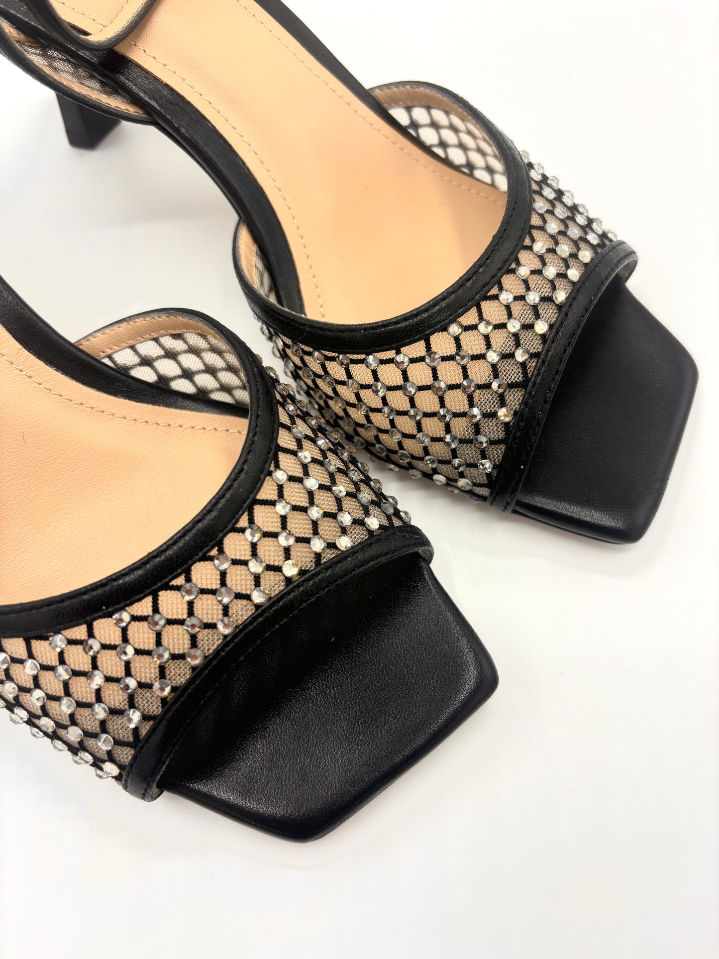 GRACE HIGH SANDAL SPARKLE BLACK