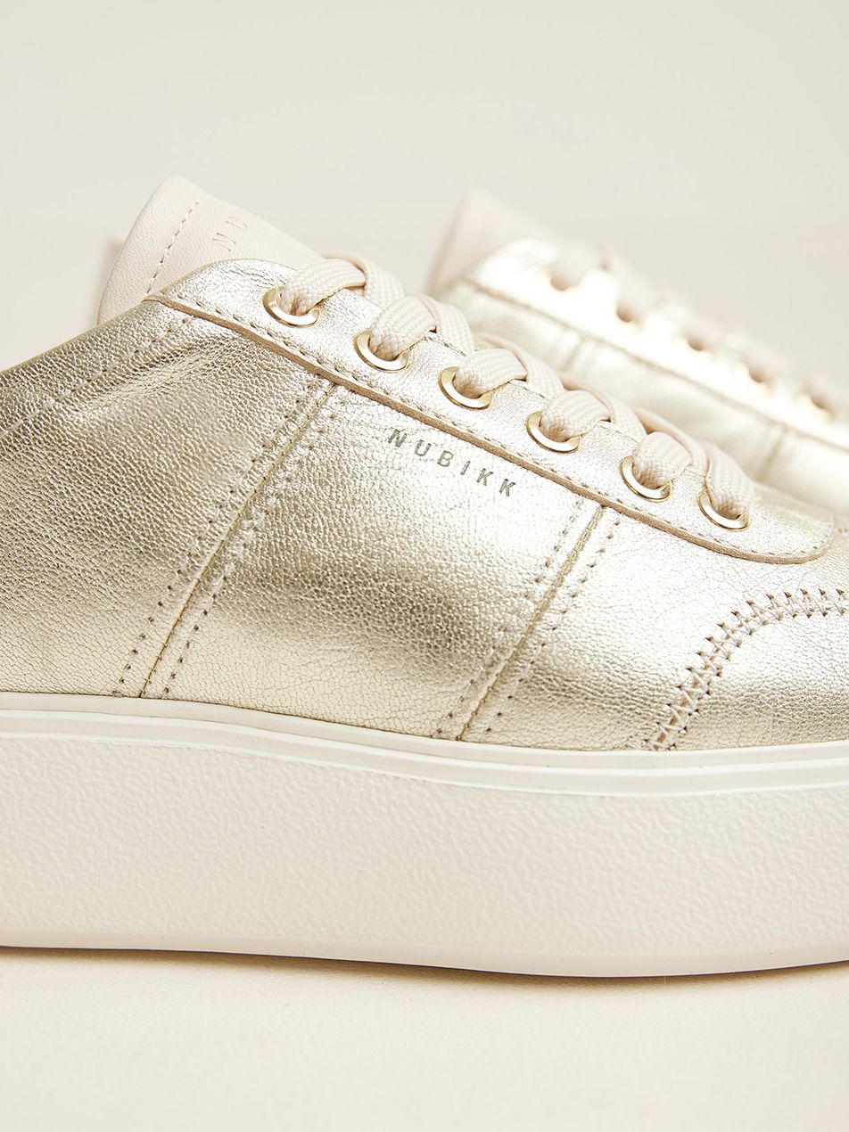 ELISE WING SNEAKER GOLD METALLIC SHINY