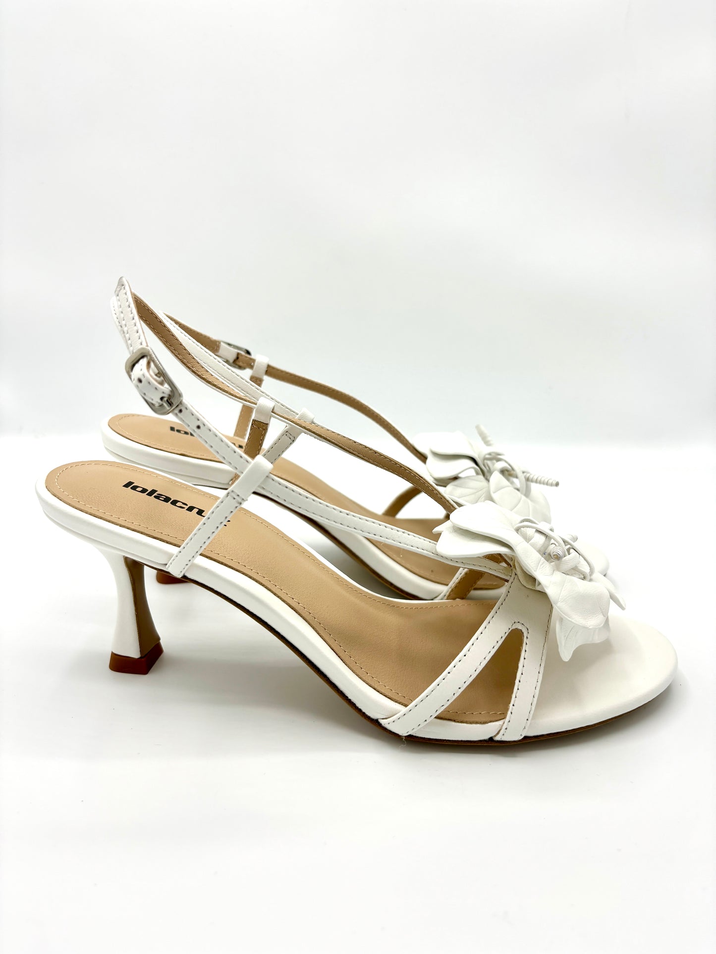 TULIPA HEEL SANDAL WHITE