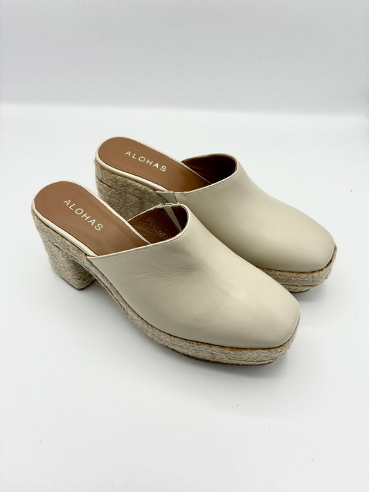 PICO LEATHER ESPADRILLES OFF WHITE