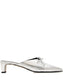AMAR SHIMMER SILVER PUMPS