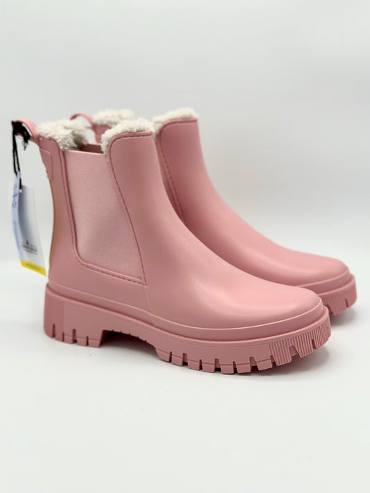 WREN VEGAN BOOT PINK MAUVE WITH FUR LINING