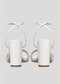 ALICE SANDAL WHITE SATIN