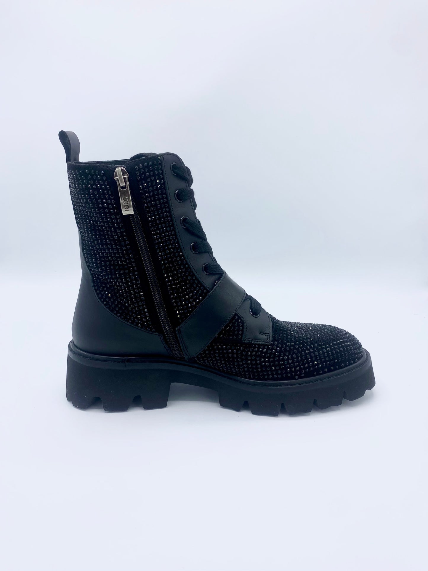 FANTASTIC GLITTER BOOTS BLACK