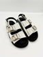 HARPER LEATHER SANDAL SILVER WHITE