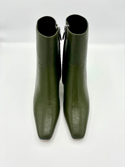 LOLA CRUZ SOPHIA ANKLE BOOT OLIVE GREEN