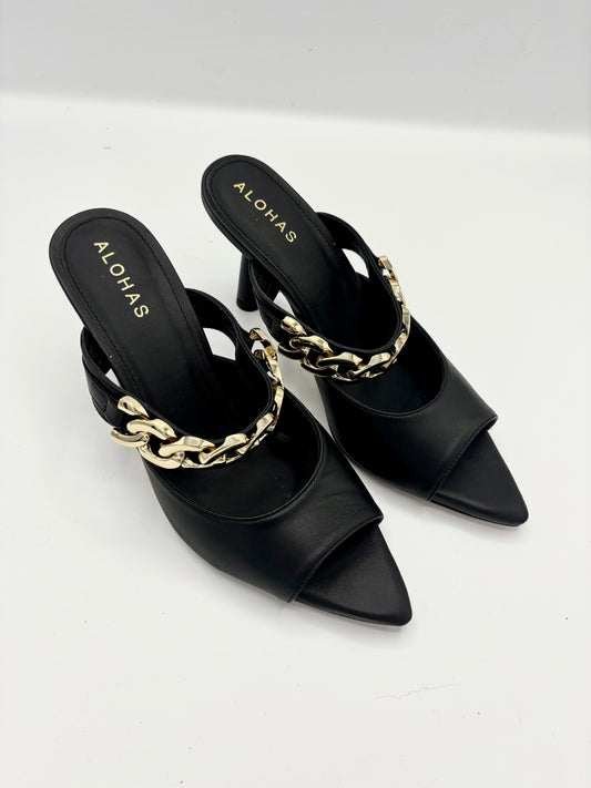 DAISY LEATHER SANDAL BLACK