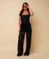 LACY TROUSERS BLACK