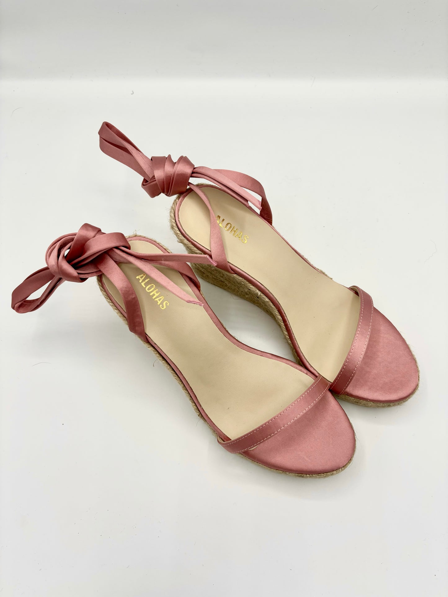 WILLA SILKY PINK LEATHER ESPADRILLES