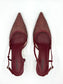 RUBY PUMPS BURGUNDY