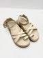 BUCKLE UP LEATHER SANDAL IVORY