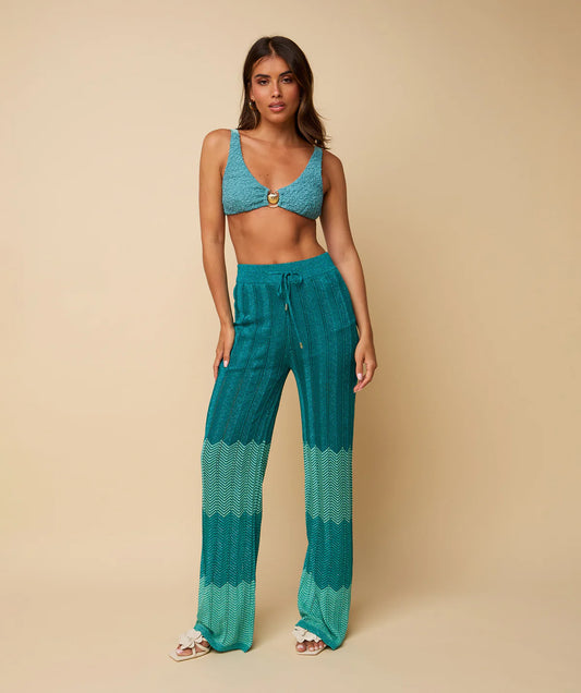 DANI TROUSERS AQUA