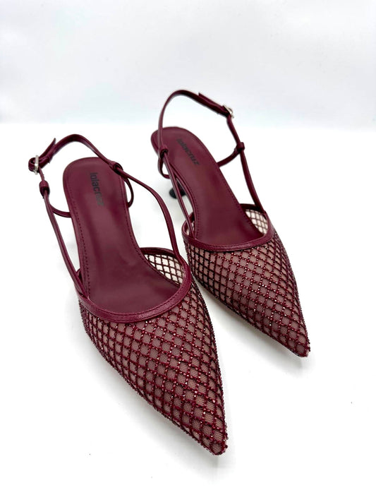 RUBY PUMPS BURGUNDY