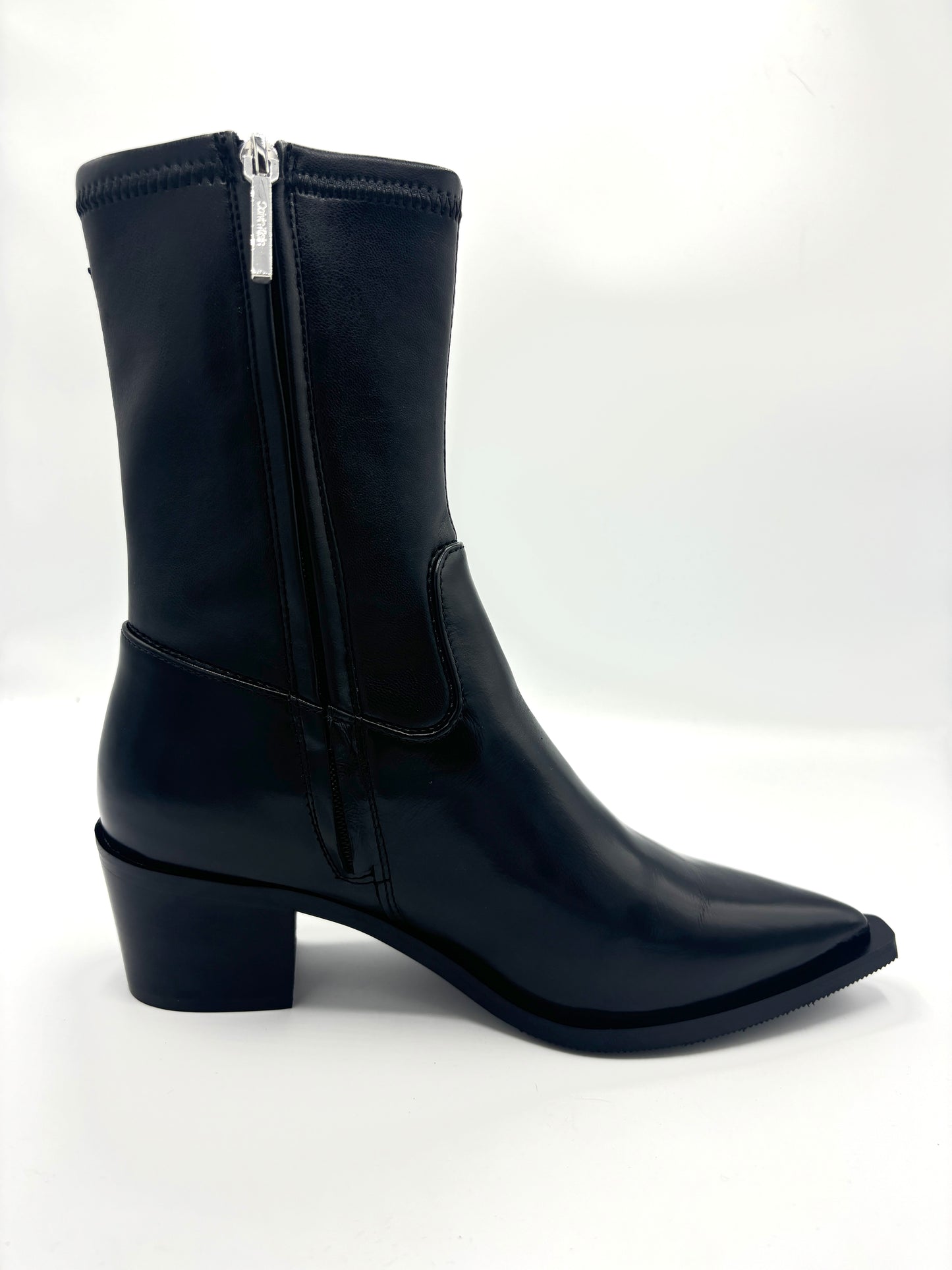 CK COWBOY BOOT STRETCH BLACK