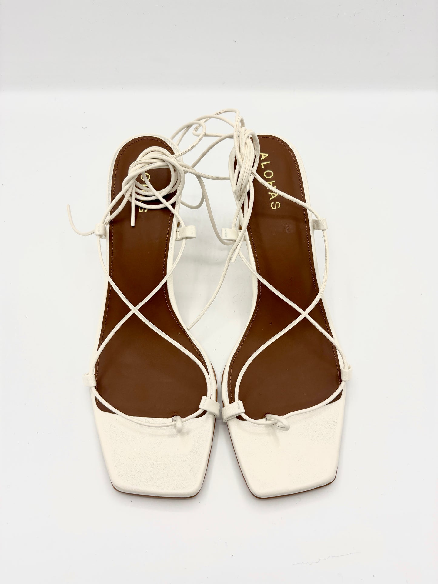 BELLINI LEATHER SANDAL PEARL WHITE