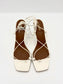 BELLINI LEATHER SANDAL PEARL WHITE