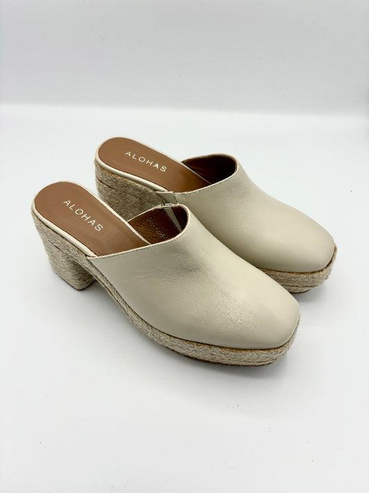 Alohas Clog Espadrille creme