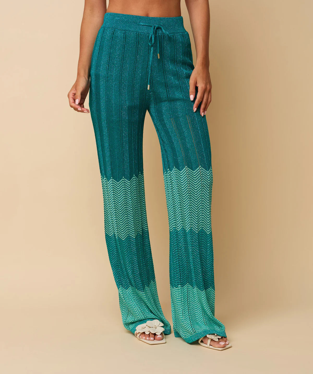 DANI TROUSERS AQUA