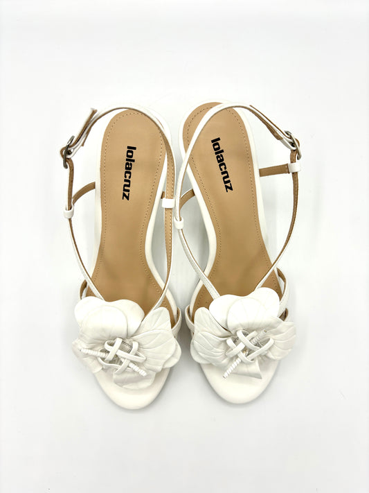 TULIPA HEEL SANDAL WHITE