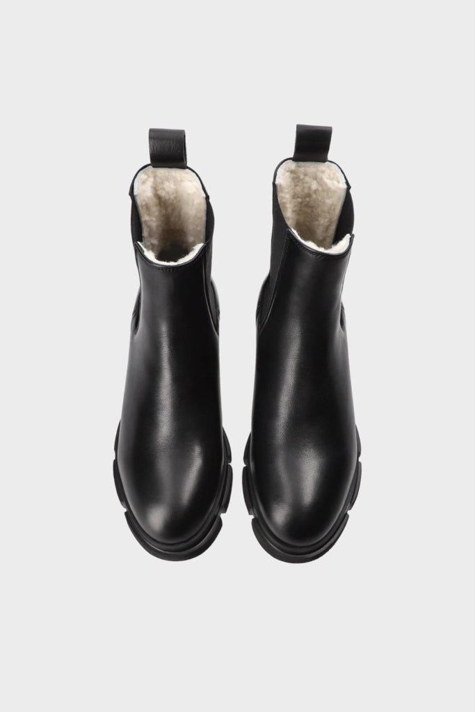 CPH570 VITELLO TEDDY BLACK BOOTS