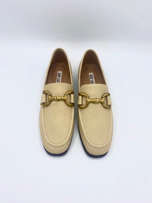 ZAGREB LEATHER LOAFER BEIGE