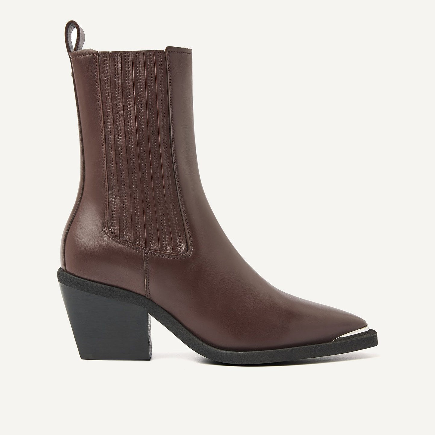 LIV LOUA METAL BURGUNDY BOOT
