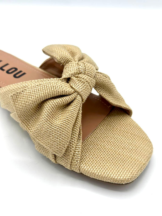 KARSIE FLAT SANDALS NATURAL