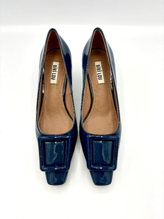 BIBI LOU KATE PUMP SMOKEY BLUE PATENT LEATHER