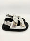 HARPER LEATHER SANDAL SILVER WHITE