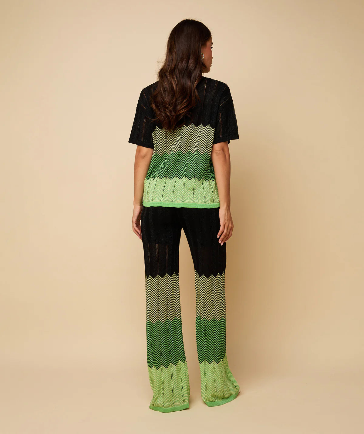 DANI TROUSERS BLACK/ GREEN