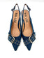 DENIM BLUE SLINGBACK PUMP