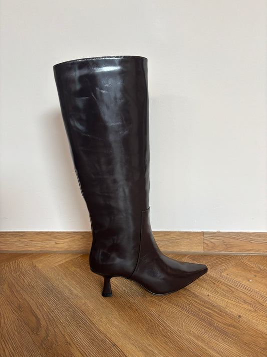BIBI HIGH BOOT DARK BROWN
